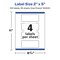 Avery Durable Waterproof Rectangle Labels with Sure Feed, 2" x 5"